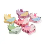 Spray Painted Natural Maple Wood Beads