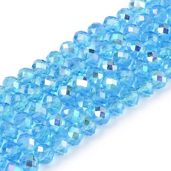Electroplate Glass Beads Strands