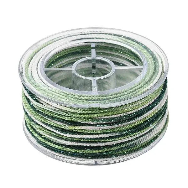 30M Segment Dyed Cotton & Metallic String Threads