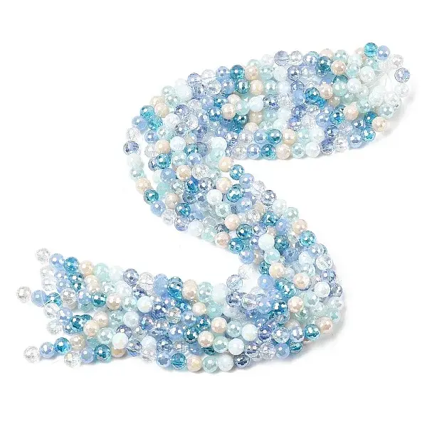 Electroplate Glass Beads Strands