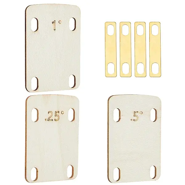 3Pcs Wooden Guitar Neck Shims