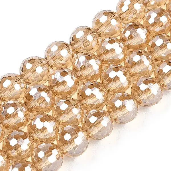Electroplate Glass Bead Strands