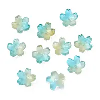 Dyed & Heated Glass Bead Caps