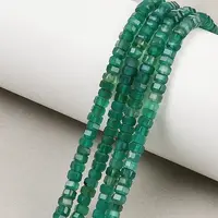 Natural Green Onyx Agate Beads Strands