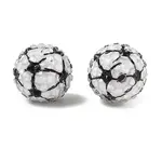 Sport Theme Opaque Acrylic Resin Beads