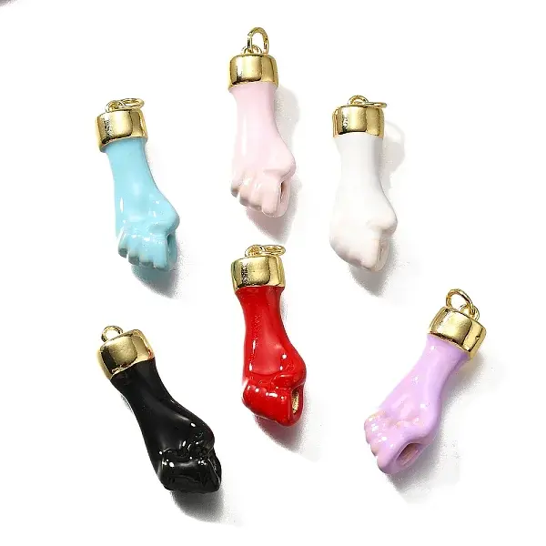 Brass Enamel Pendants