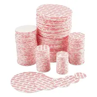 500Pcs 5 Style Flat Round Foam Lid Liners