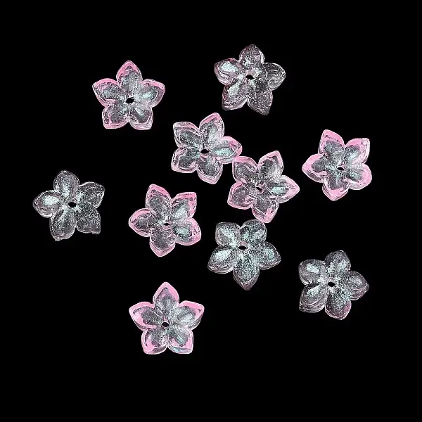 Dyed & Heated Glass Bead Caps