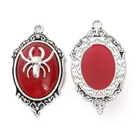 Halloween Alloy Oval Pendants