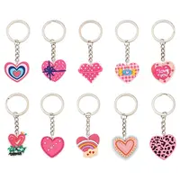 10Pcs 10 Styles PVC Keychains