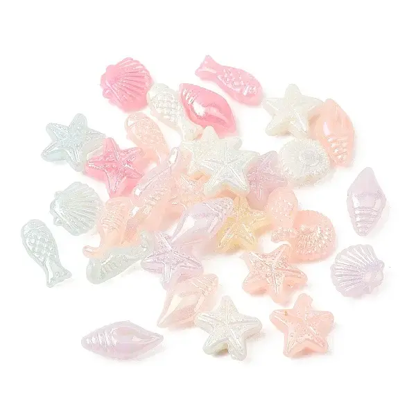 UV Plating Opaque Acrylic Beads