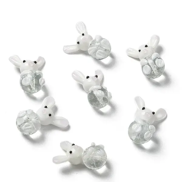 Handmade Bunny Lampwork Beads