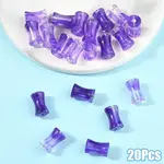 20Pcs Transparent Acrylic Beads Ink Wind Gradient Effect