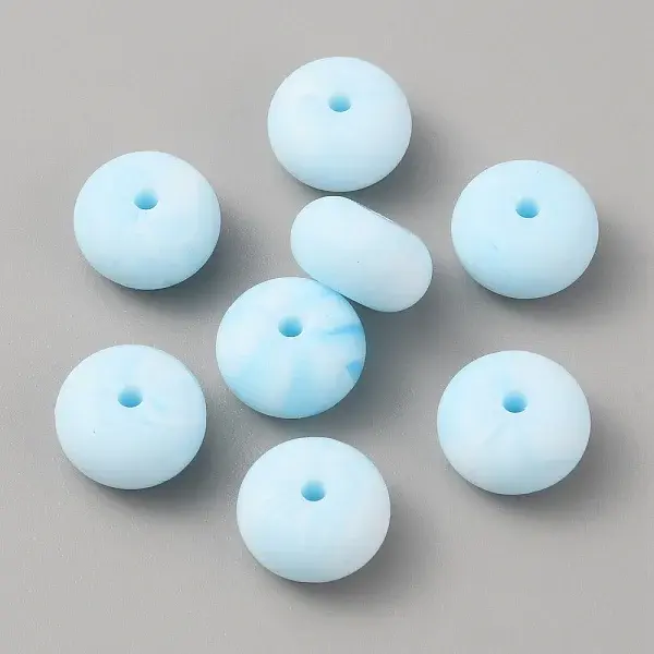 Rondelle Food Grade Eco-Friendly Silicone Beads