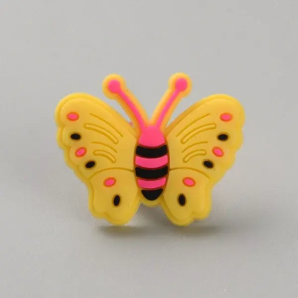 Butterfly Plastic Cartoon Style Straw Toppers