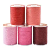 5 Rolls 5 Colors Round Waxed Polyester Cord