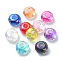 Transparent Acrylic European Beads