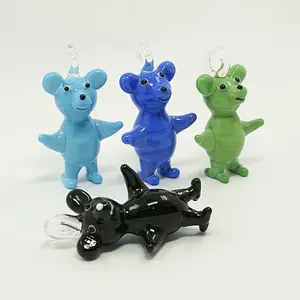 Handmade Lampwork Bear Pendants