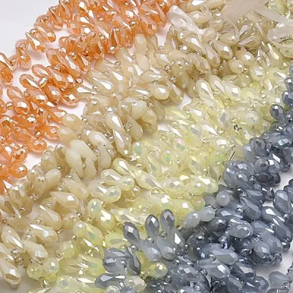 Electroplate Glass Beads Strands