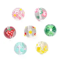 14Pcs 7 Styles Handmade Lampwork Beads