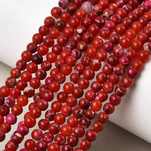 Natural Regalite/Imperial Jasper/Sea Sediment Jasper Beads Strands