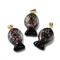 Handmade Dichroic Foil Lampwork Pendants