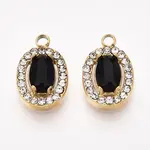 304 Stainless Steel Cubic Zirconia Charms