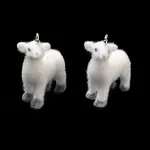 Flocking Opaque Resin Pendants