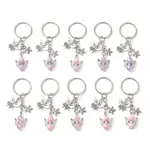 10Pcs 10 Styles Acrylic Keychains