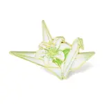 Paper Crane & Lily Flower Alloy Enamel Pin Backs for Clothes for Women