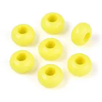 Opaque Acrylic European Beads