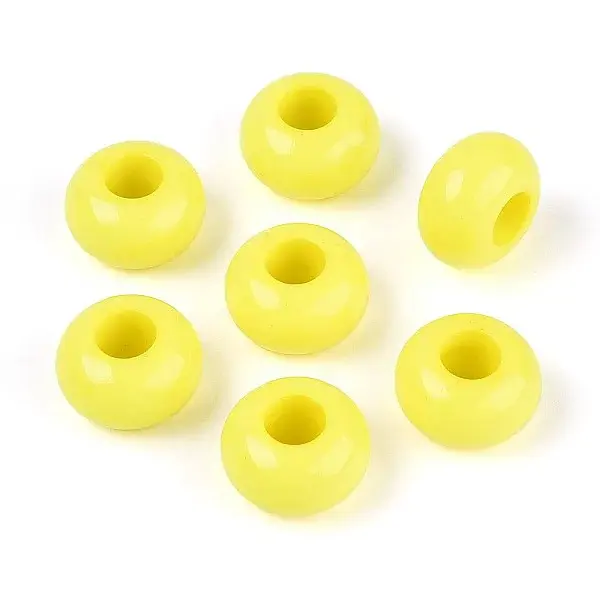 Opaque Acrylic European Beads