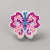 Butterfly Plastic Cartoon Style Straw Toppers