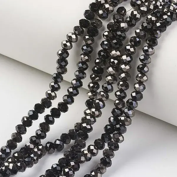 Electroplate Opaque Glass Beads Strands