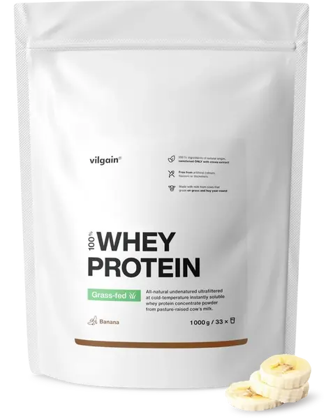 Vilgain Grass-Fed Whey Protein banán