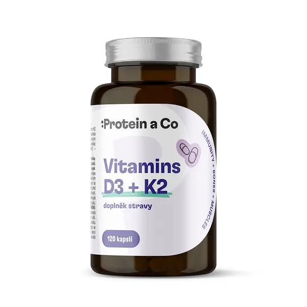 Protein a Co Vitamin D3 + K2 120 kapslí