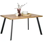 Hom`in JÍDELNÍ STŮL, černá, barvy dubu, 140/90/76 cm