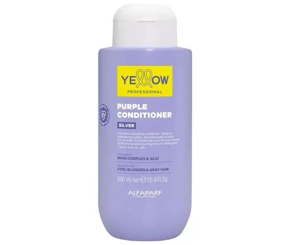 Kondicionér pro neutralizaci žlutých tónů Yellow Professional Silver Purple Conditioner - 500 ml + dárek zdarma