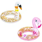 BESTWAY 36306 - Nafukovací kruh se třpytkami- plameňák, labuť, průměr 61cm