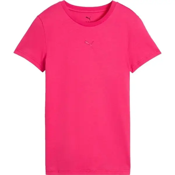 Puma ESSENTIALS CENTRED CAT LOGO TEE Dámské triko, růžová, velikost