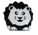 Černobílý polštářek lev