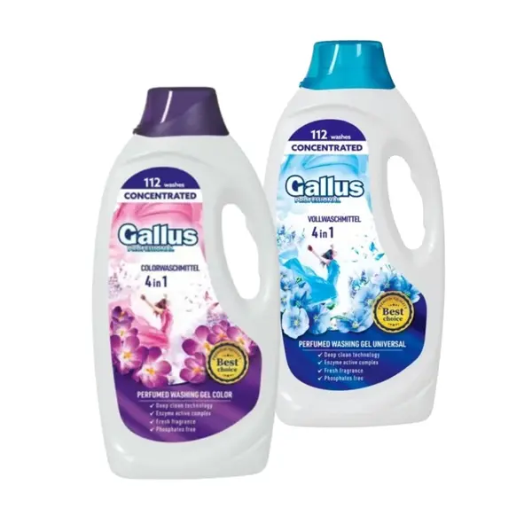 ACTION PACK Gallus Professional prací gel Color + Universal 2x 4,05 l / 112 praní
