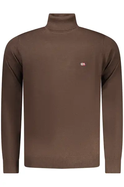 Hnedý rolákový sveter