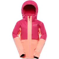 ALPINE PRO REAMO Detská lyžiarska bunda, ružová, veľkosť 164-170
