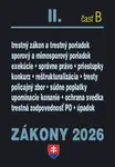 Zákony II B 2026 Trestné právo, súdne spory a exekúcie