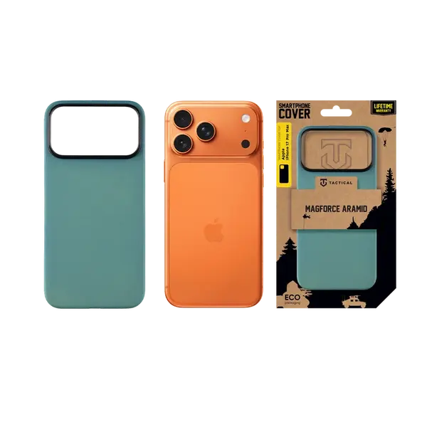 Zadní kryt Tactical MagForce Aramid pro Apple iPhone 17 Pro Max, blue jay