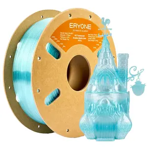 ERYONE High Speed Translucent Gradient Multi-Color PETG Filament 1kg - Light Blue & Transparent