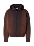 WEEKDAY Tepláková bunda 'Simon'  tmavohnedá