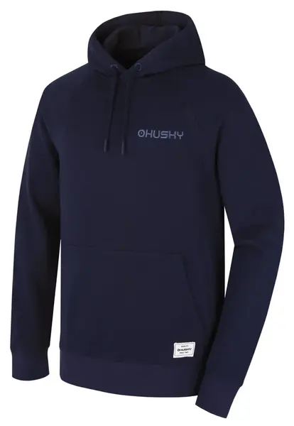Husky  Buggy M dark blue, M Pánska bavlnená mikina