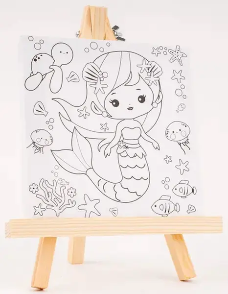 Plátno s předlohou - Mořská víla